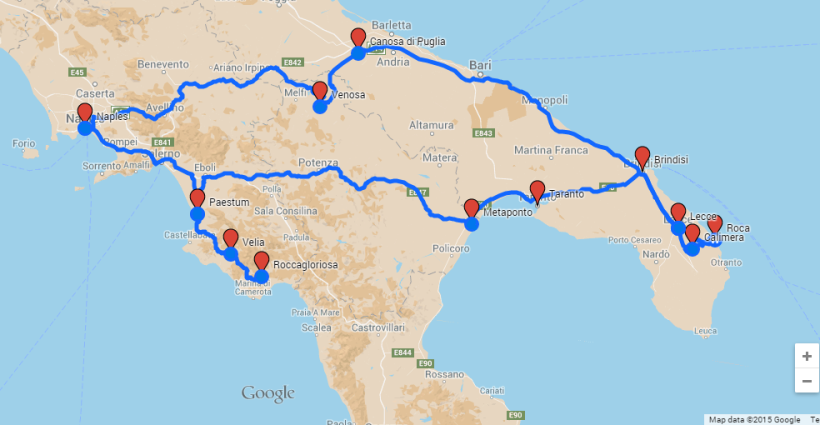 2015 trip map