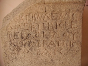 Oscan inscription from Rossano di Vaglio